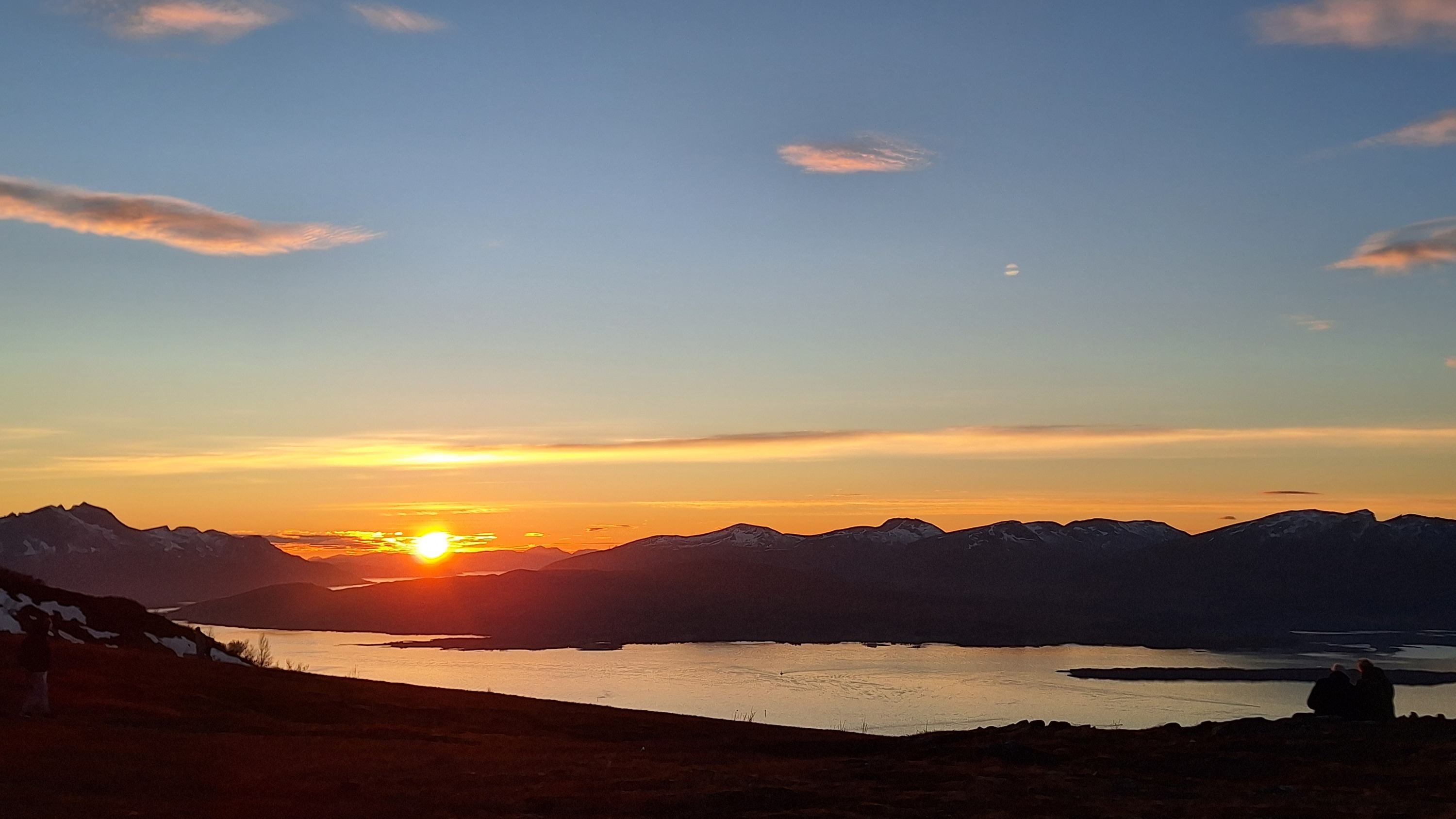 Sonnenuntergang über Tromsö