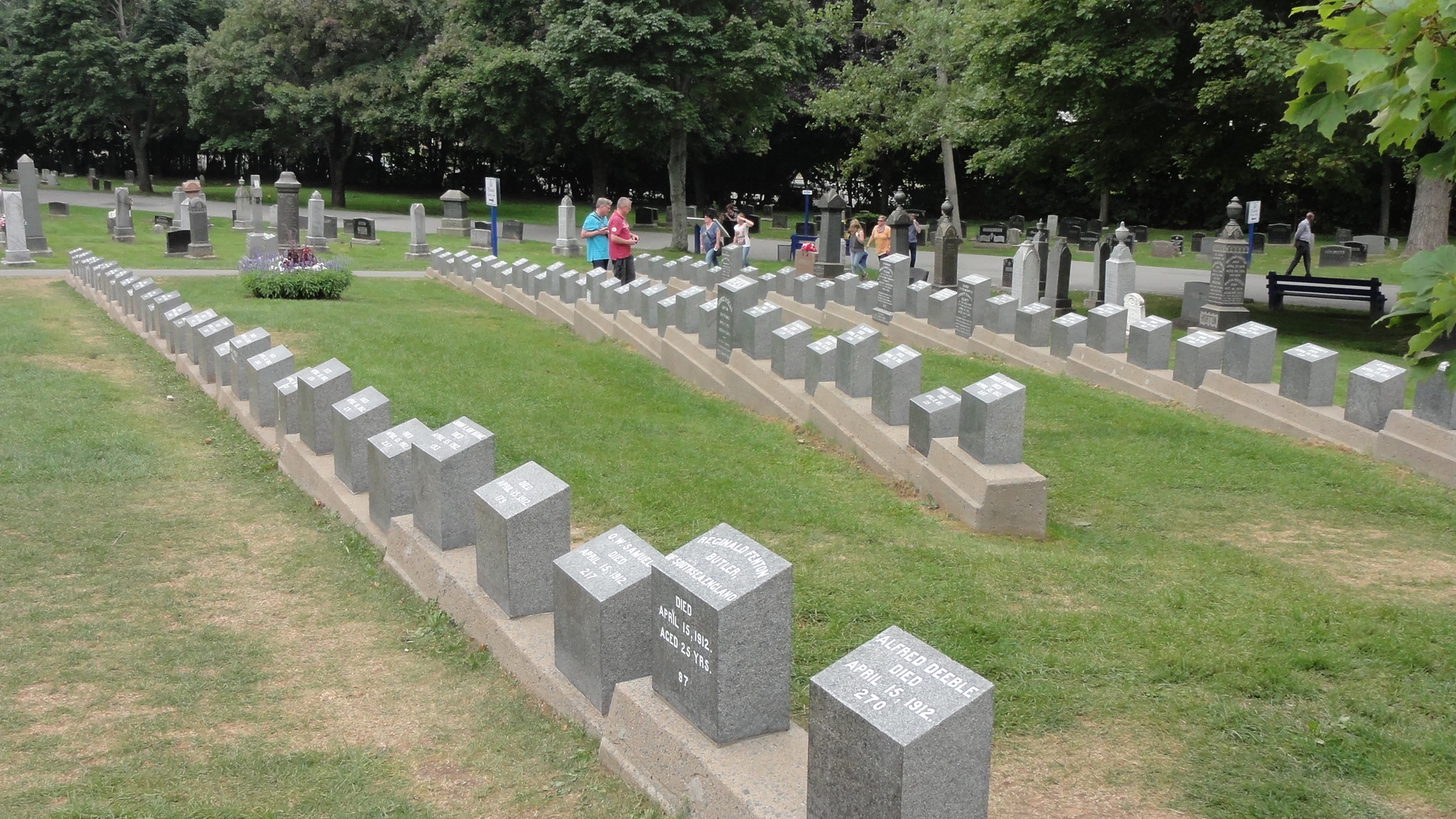 Fairview Lawn Cementry. Der Friedhof, wo die Titanic-Opfer beigesetzt wurden.
