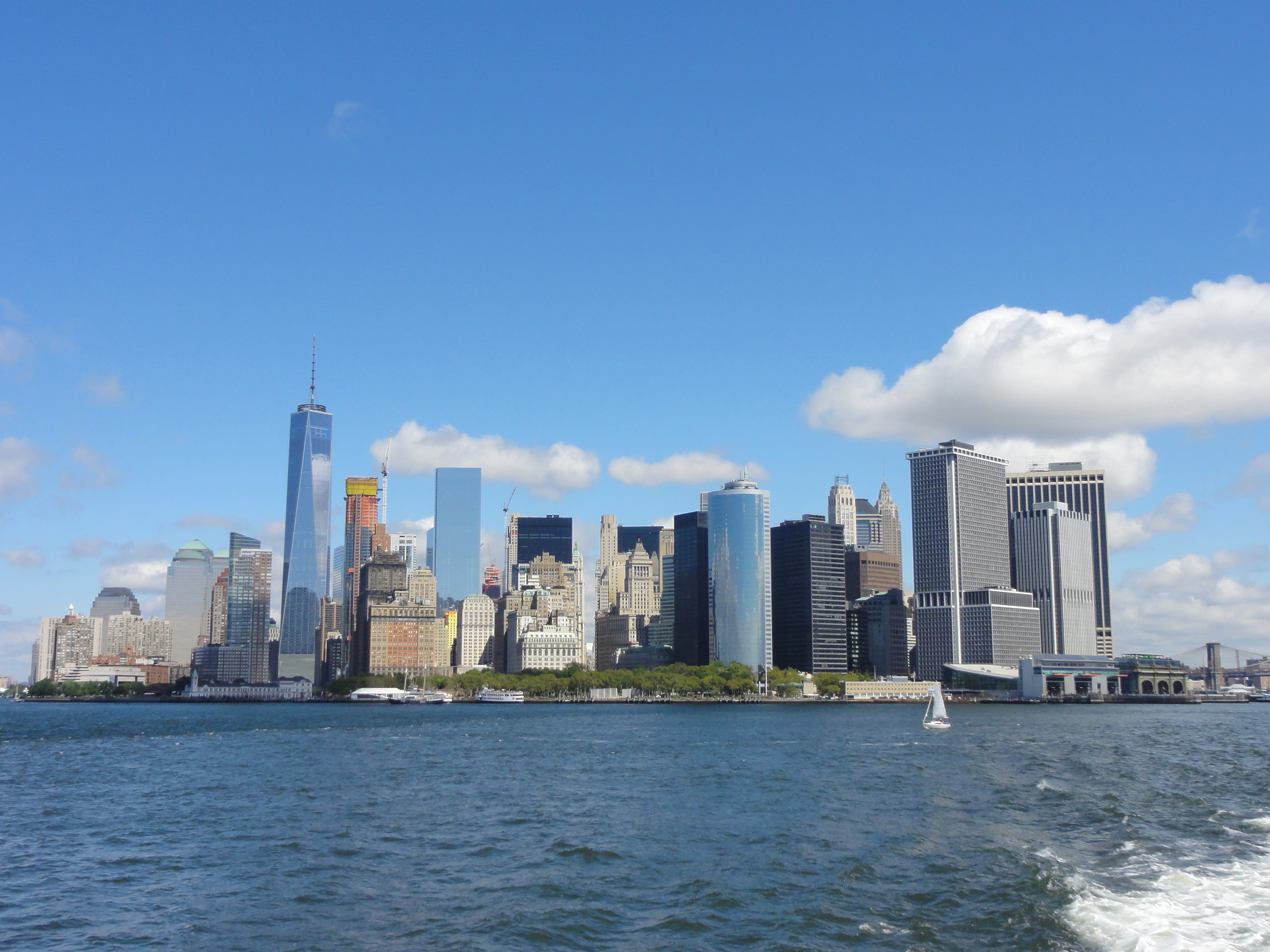Fahrt mit der Staten Island Ferry. Ein wundervoller Blick auf Manhattan.