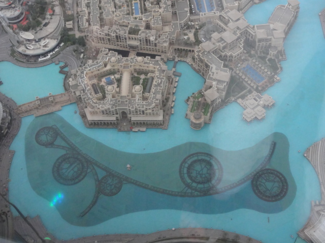 Blick von der Aussichtsplattform des Burj Khalifa