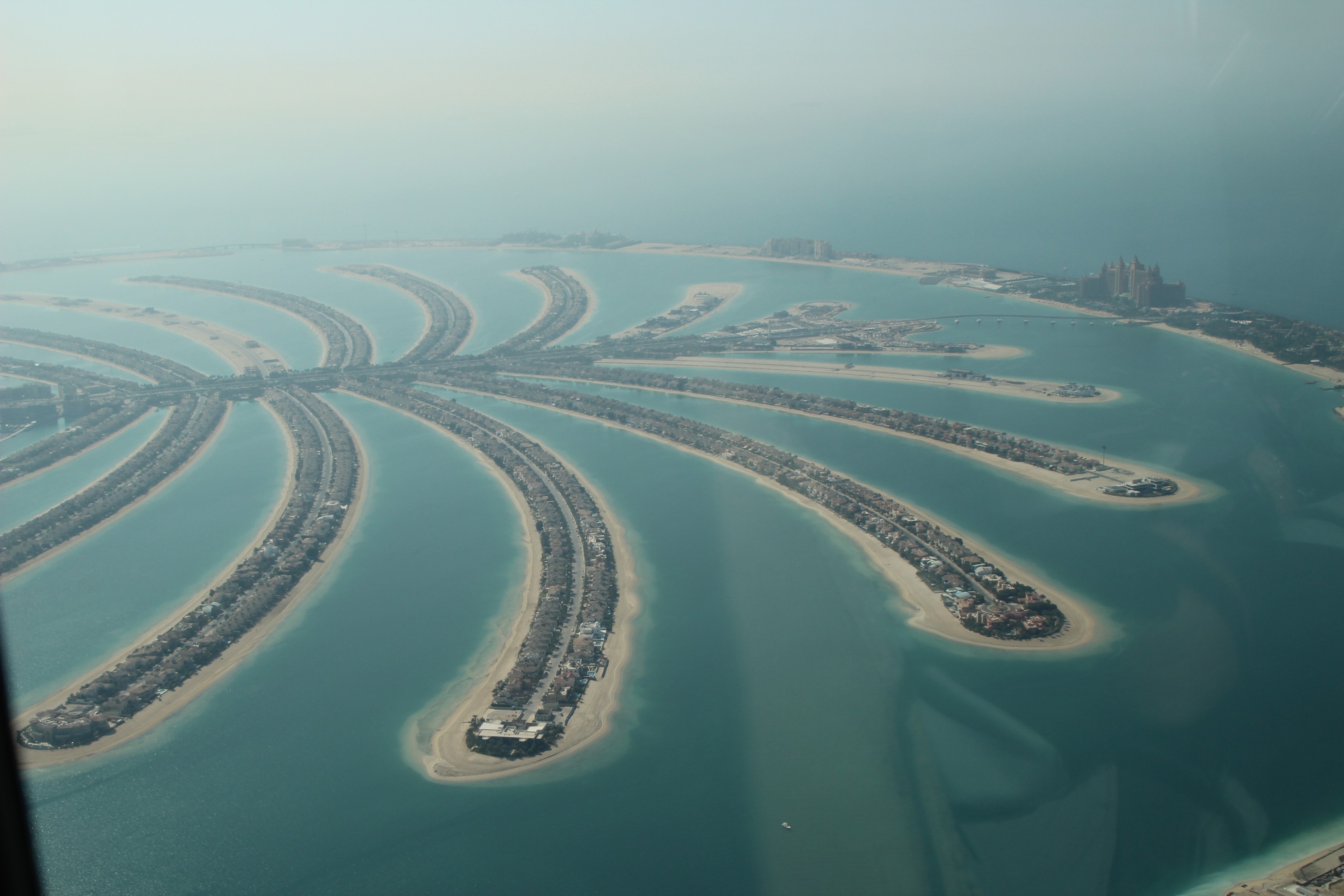Dubai - Blick von Wasserflugzeug auf die Palme