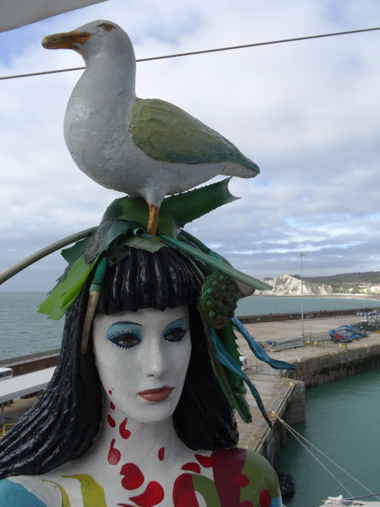 Die "Schöne" hat einen Vogel  :o) , AIDAvita, im Hafen von Dover