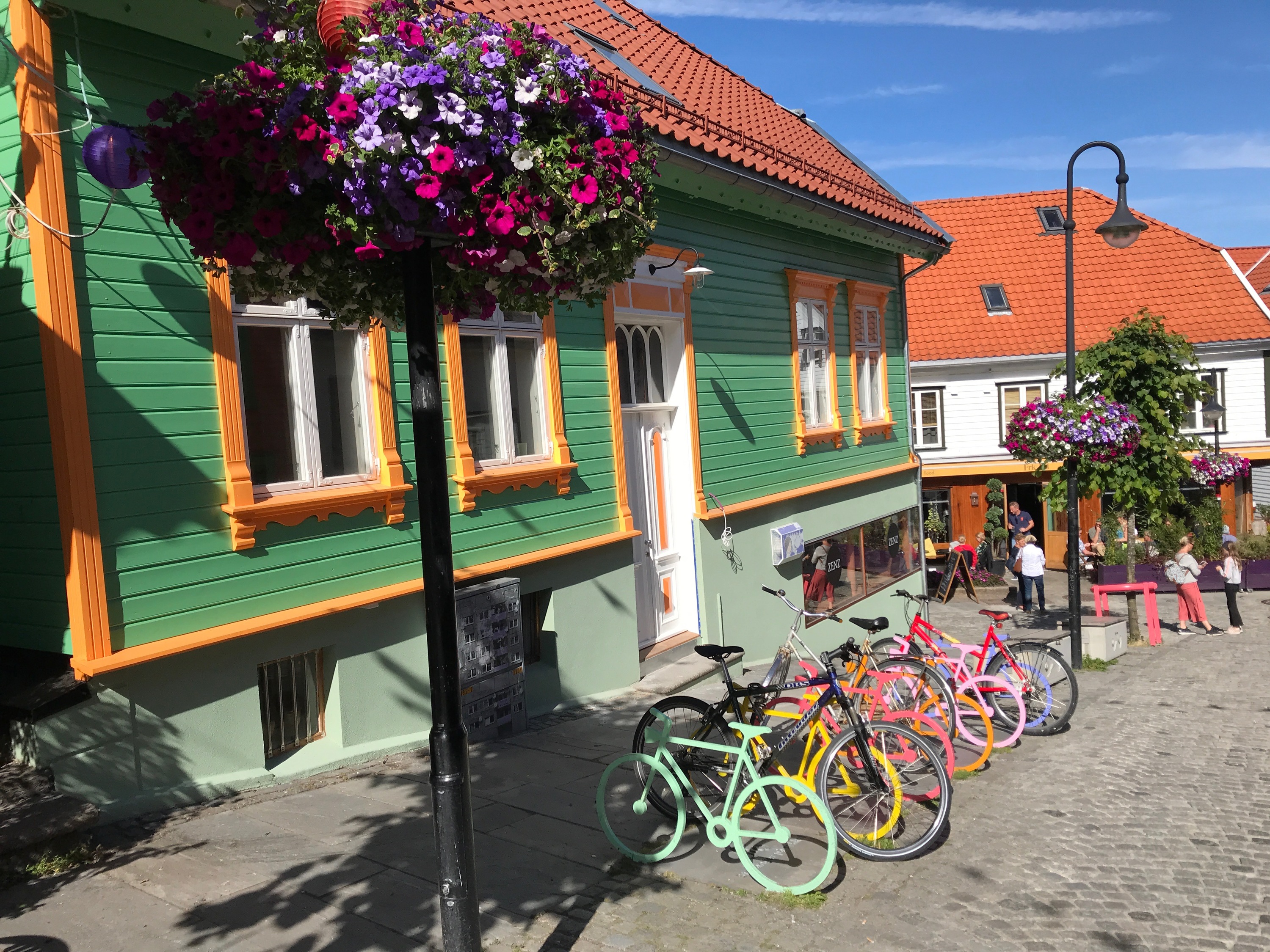 Bunte Häuser in Stavanger