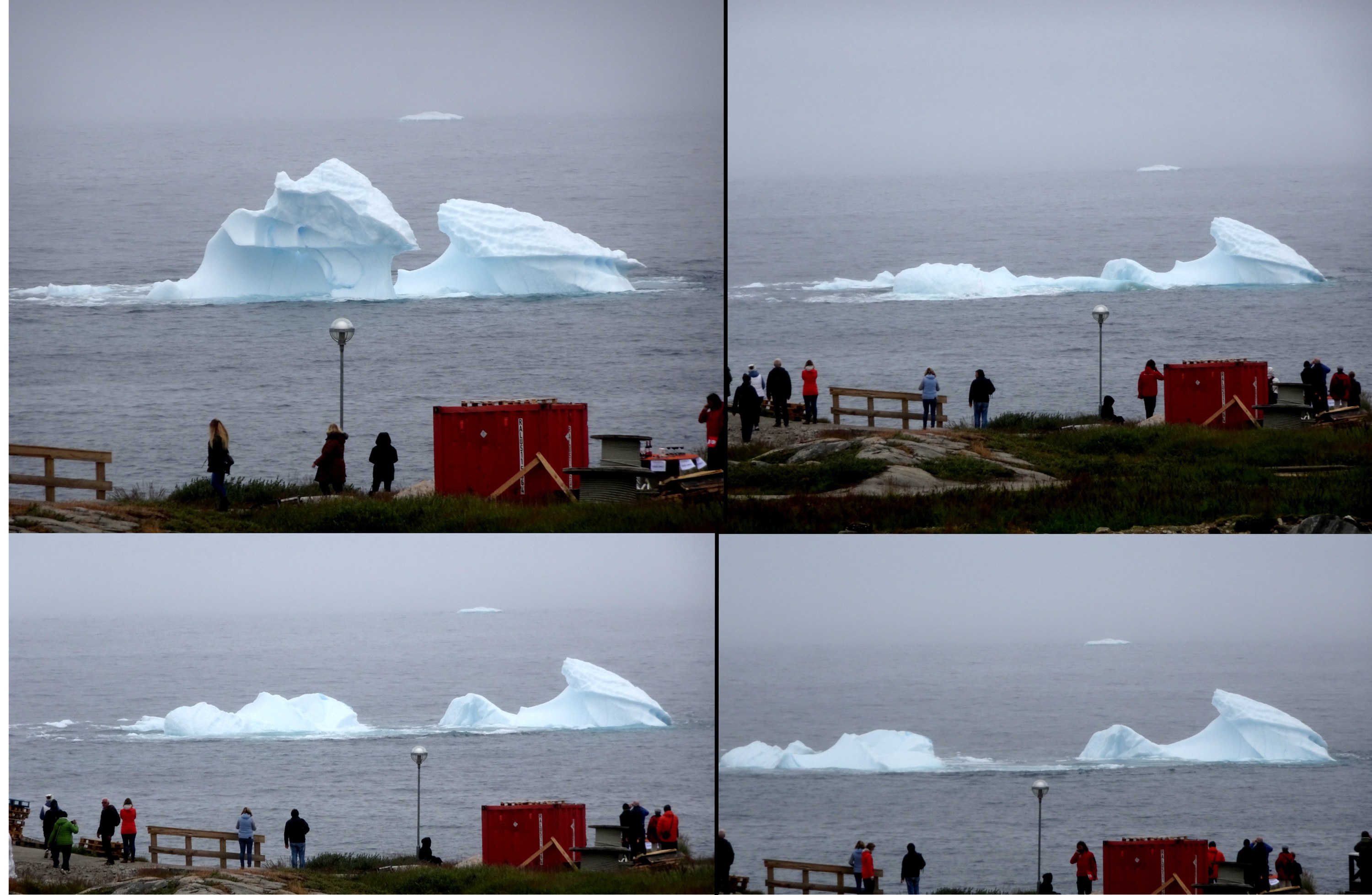 Der kleine Eisberg brach auseinander. Disko Bucht vor Ilimanaq