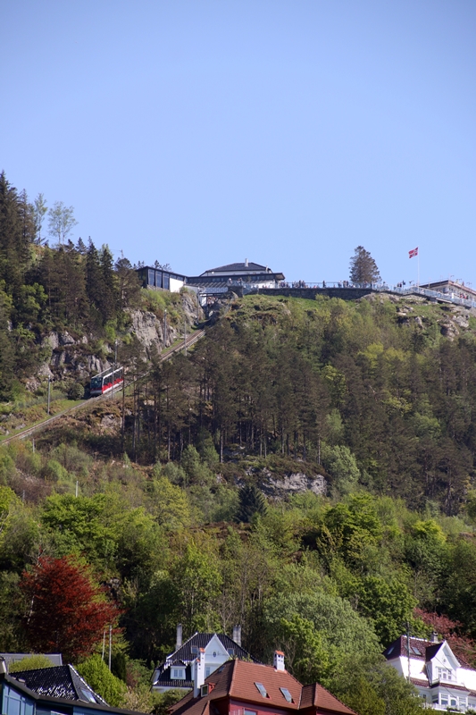 Der Fløien, von unten gesehen