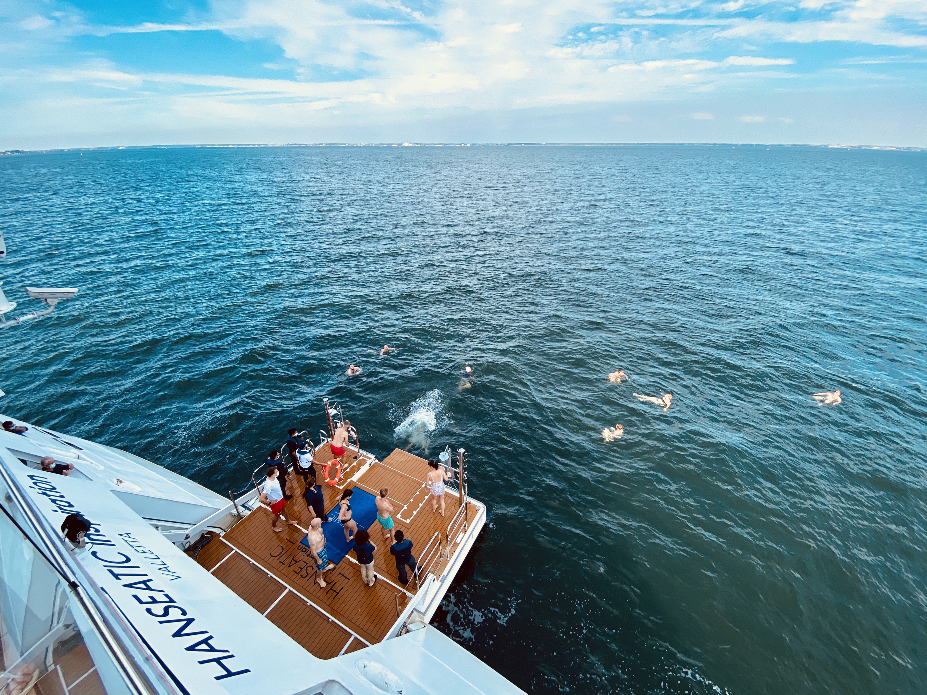 Badestopp in der Ostsee