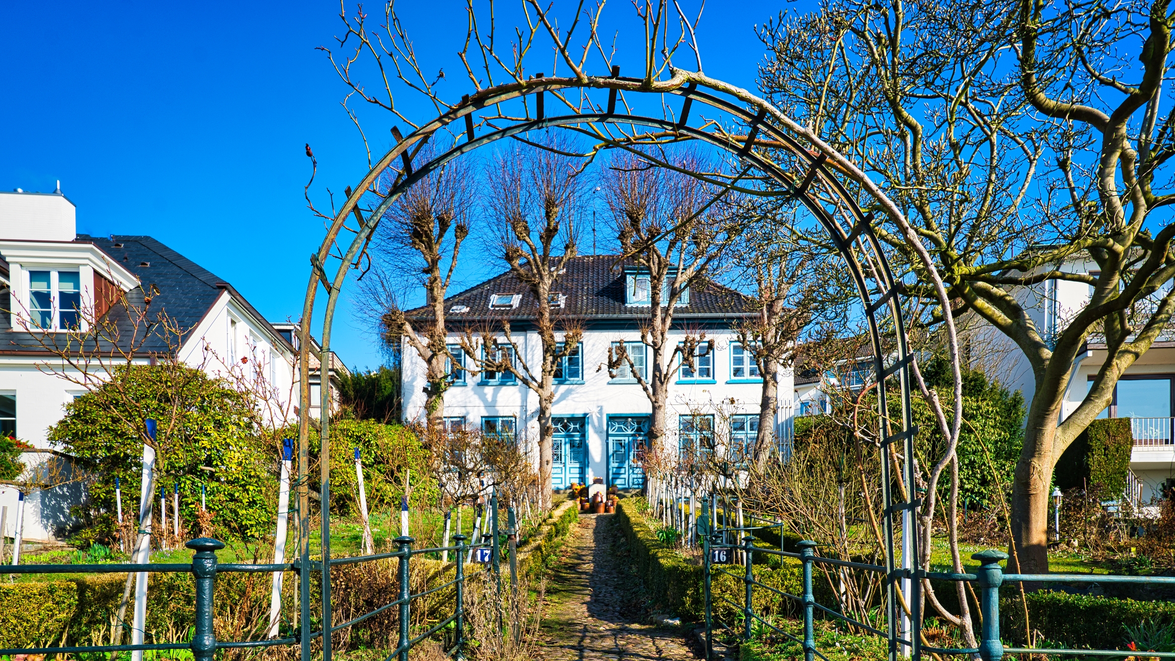 O2.03.2021 Dienstag Morgen an der Elbe in Blankenese