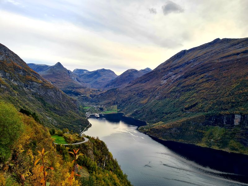 Hoch hinaus im Geiranger Fjord