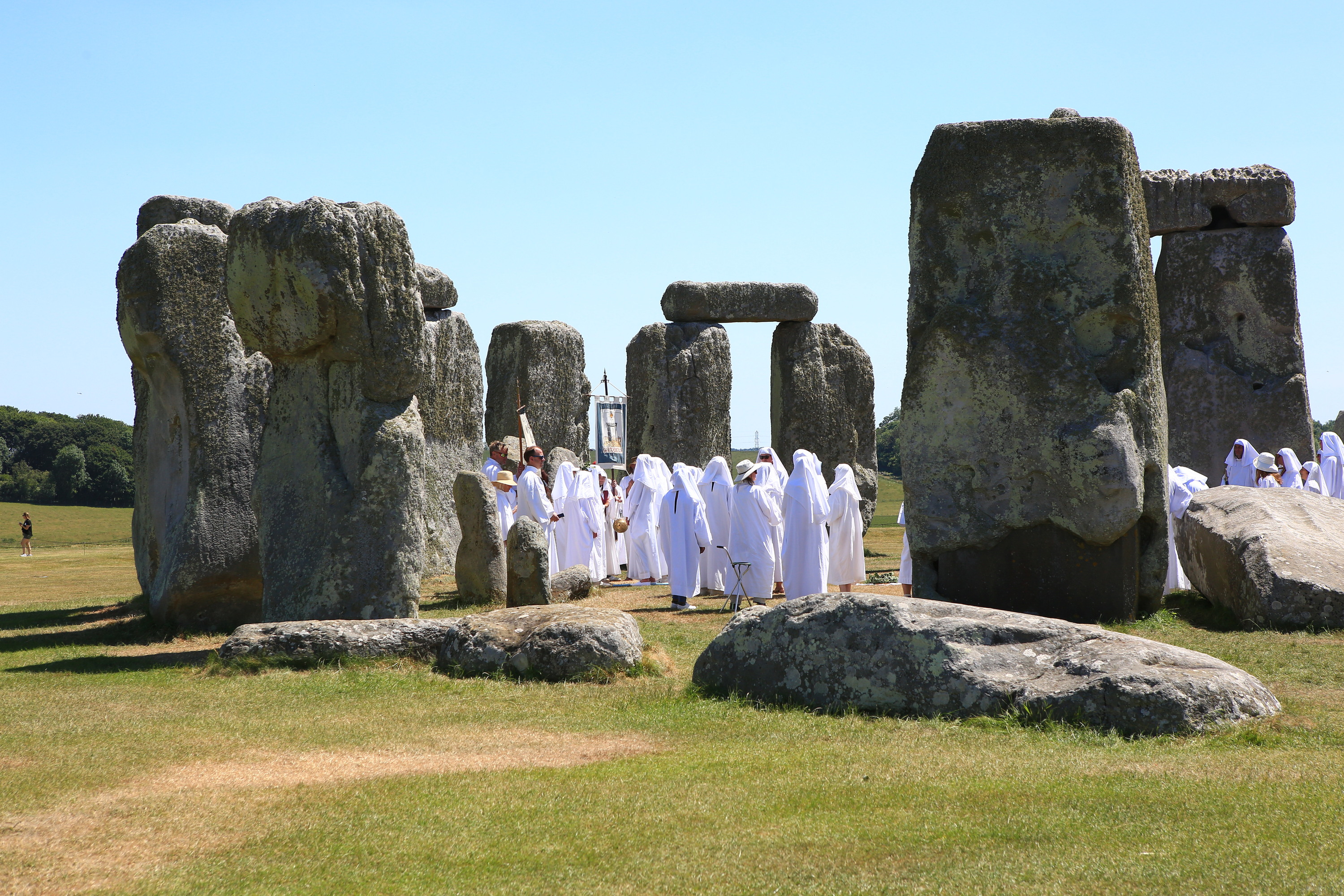 Druiden feiern Midsummer in Stonehenge