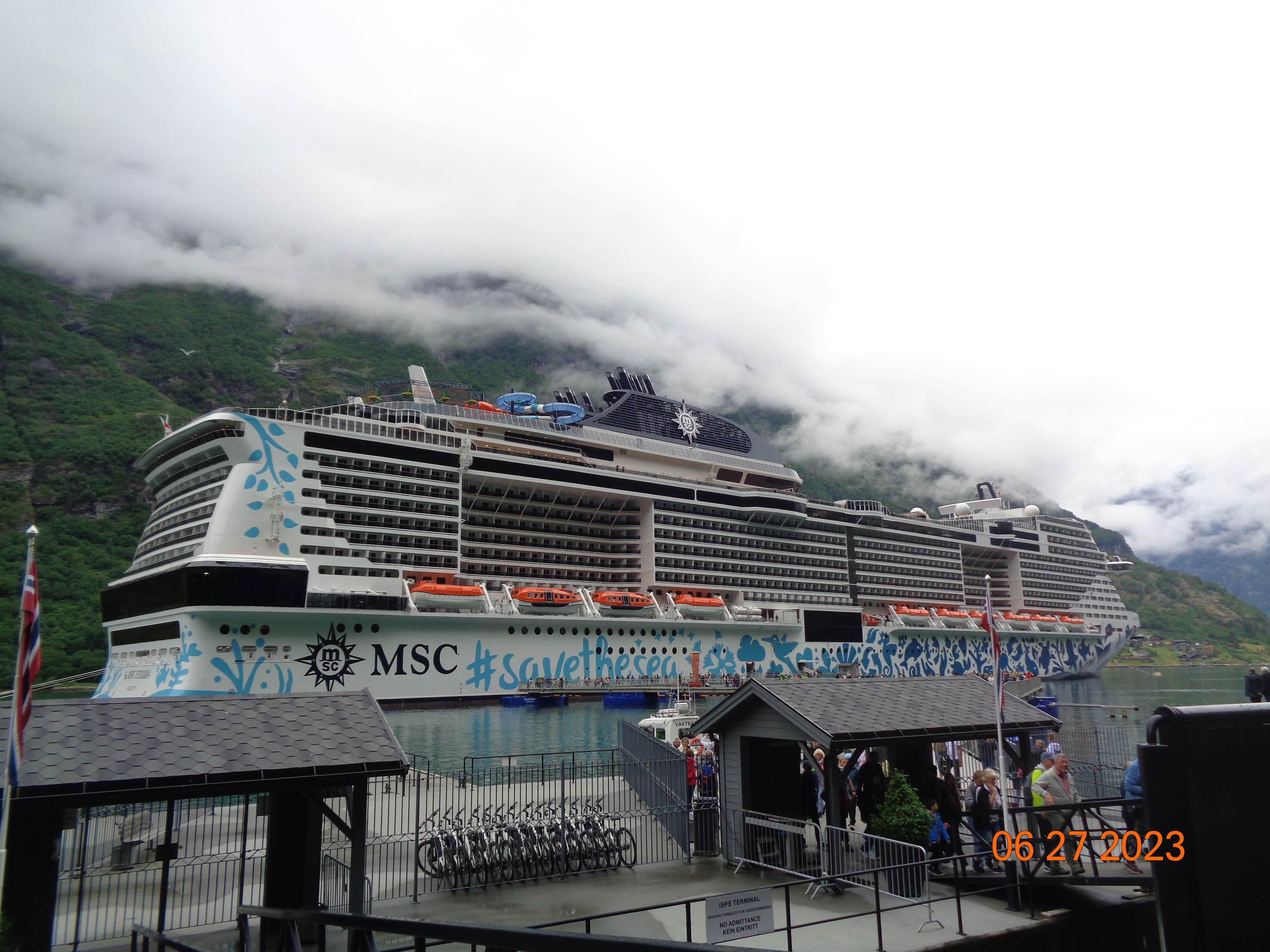 MSC Euribia im Geirangerfjord