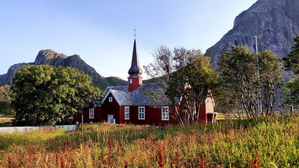 Die Kirche von Flakstad/Lofoten