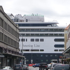 mit der Volendam in Ketchikan (Alaska)