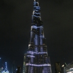 Das Burj Khalifa mit seiner tollen Illumination
