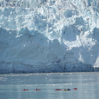 vor dem Gletscher in der Glacier Bay von Alaska