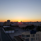 Sonnenntergang über Cadiz von der AIDAblu