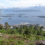 Blick vom Hausberg in Molde auf die Aidasol