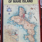 Karte von Mahe mit Markierung Sunset Beach und Takamaka