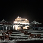 Die Schöne am Strand von Sir Bani Yas 13.12.2021