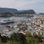 Ålesund vom Hausberg Aksla aus