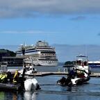 Stavanger - ein großes und mehrere kleine Schiff/e