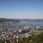 Bergen, vom Fløien aus gesehen