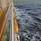 5_Seetag 1 - Blick von Kabine 8153 auf das Meer