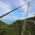 Skybridge mit Mittelstation und Endstation des Cable Cars